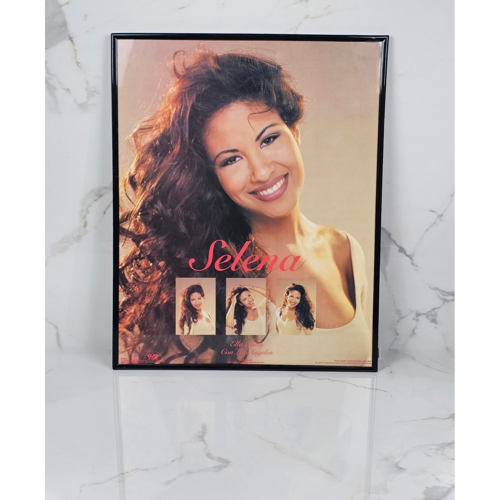 Vintage 1995 Selena Quintanilla Ella Canta Con Los Angeles Framed Poster 16x20.5